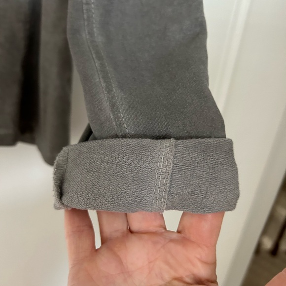 French Terry blazer with silver thread detailing. - Picture 3 of 4